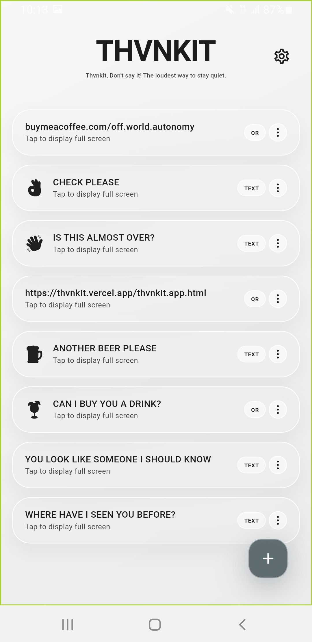 Settings Screen